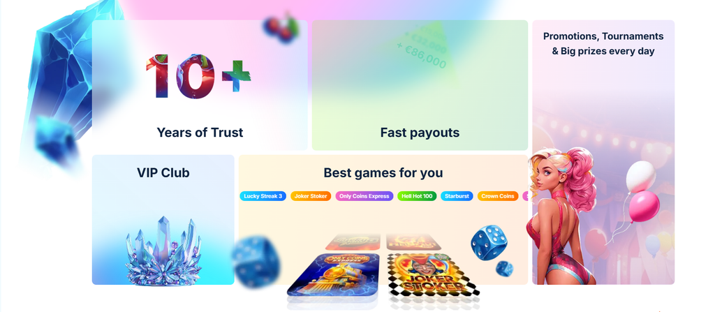 No deposit bonus ceiling listed by IceCasino